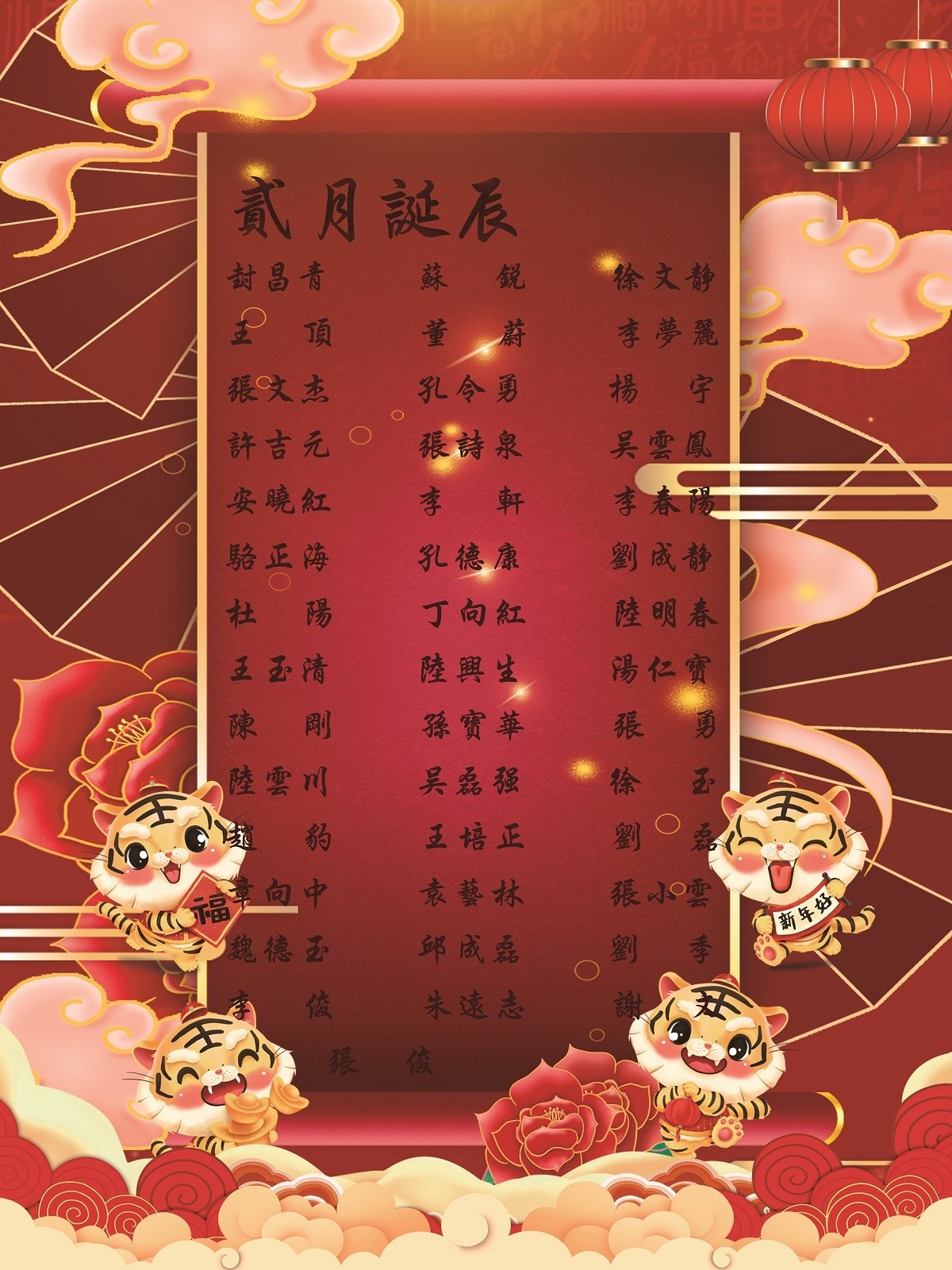 【生日祝?！抗ё?2月生日的員工生日快樂！